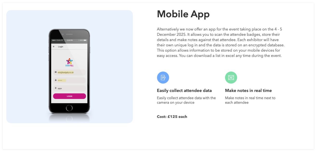 Badge scanners mobile